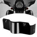 ハーレーツーリングエレクトラストリートグライドFLHTC用ブラックバットウィングフェアリングボトムスカート Black Batwing Fairing Bottom Skirt For Harley Touring Electra Street Glide FLHTC