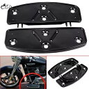 ブラック ドライバー フロアボード フットボード ボトム ハーレー ソフテイル ダイナ FLD FLHT US用 Black Driver Floorboards Foot Boards Bottoms For Harley Softail Dyna FLD FLHT US