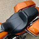 ハーレーツーリングロードキングストリートグライド08+用運転席助手席ロープロファイルシート Driver Passenger Low-Profile Seat For Harley Touring Road King Street Glide 08+