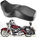 運転席助手席ツーアップシートロープロファイルハーレーツーリングロードキング1997-2007用 Driver Passenger Two-up Seat Low-Profile For Harley Touring Road King 1997-2007