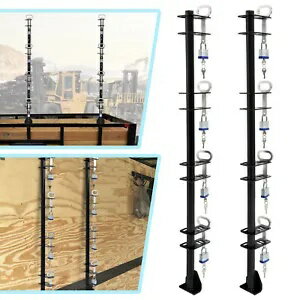 密閉型またはオープン型トレーラー用の 4 か所のロック可能なウィーダー トリマー ラック ホルダーのセット Set of 4-Place Lockable Weeder Trimmer Rack Holders For Enclosed or Open Trailer