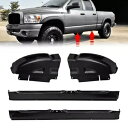 ロッカーパネル & キャブコーナー 4 個 ダッジラム 1500 2500 3500 クアッドキャブ 2002-2008 用 4Pcs Rocker Panel...