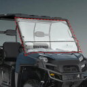 ポラリスレンジャーフルサイズラウンドケージ 570 2017-2024 クリアベントフロントガラス用 FOR POLARIS RANGER FULLSIZE R...