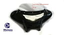 Mutazu 38 インチ ユニバーサル バットウィング フェアリング用ロープロファイル クリア 8 インチ フロントガラス Low Profile Clear 8" Windshield for Mutazu 38" Universal Batwing Fairing