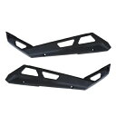 Mutazu マットブラック ロープロファイル ロック スライダー ポラリス 20-21 プロ プレミアム RZR XP 用 Mutazu Matte Black Low Profile Rock Sliders for Polaris 20-21 Pro Premium RZR XP