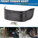 ハーレー ソフテイル ツーリング エレクトラグライド BLK 用交換用リブフェンダースカートチップ Replacement Ribbed Fender Skirt Tip For Harley Softail Touring Electra Glide BLK(2)