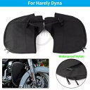 ハーレーダイナストリートボブローライダー用オートバイソフトロウアーチャップスレッグウォーマーバッグ Motorcycle Soft Lowers Chaps Leg Warmer Bag for Harley Dyna Street Bob Low Rider