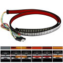 48インチ 3列トラックテールゲートLEDライトバーブレーキリバースターンシグナルストップテールストリップ 48" 3 Row Truck Tailgate LED Light Bar Brake Reverse Turn Signal Stop Tail Strip