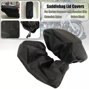 米国防水サドルバッグスピーカー蓋カバーハーレーロードキングストリートグライドに適合 US Waterproof Saddlebag Speaker Lid Cover Fit For Harley Road King Street Glide