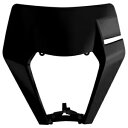 Polisport フロントヘッドライトマスク ブラック KTM 150 250 300 350 450 500 XCW EXC-F 17-19 Polisport Front Headlight Mask Black KTM 150 250 300 350 450 500 XCW EXC-F 17-19