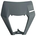 Polisport フロントヘッドライトマスク グレー KTM 150 250 300 350 450 500 XCW EXC-F 17-19 Polisport Front Headlight Mask Grey KTM 150 250 300 350 450 500 XCW EXC-F 17-19