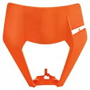 Polisport フロントヘッドライトマスク オレンジ KTM 150 250 300 350 500 XCW EXC-F 20-22 Polisport Front Headlight Mask Orange KTM 150 250 300 350 500 XCW EXC-F 20-22