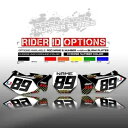 1999 2000 RM 125 / 250 バックグラウンドナンバープレートグラフィックロックスターデカール 1999 2000 RM 125 / 250 BACKGROUND NUMBER PLATE GRAPHICS ROCKSTAR DECALS