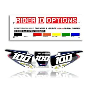 2014 2015 2016 2017 ハスクバーナ TC 85 モトクロスチームナンバープレートグラフィックデカール 2014 2015 2016 2017 Husqvarna TC 85 MOTOCROSS TEAM NUMBER PLATE GRAPHICS DECALS