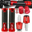 レッドグリップハンドルバーバランスプラグスライダーエンドキャップカバー Kawasaki NINJA ZX9R Red Grip Handle bar Bala...
