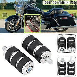 ペアヒールトゥシフターフットペグハーレーツアーグライドウルトラクラシックFLTCUに適合 Pair Heel Toe Shifter Foot Pegs Fit For Harley Tour Glide Ultra Classic FLTCU 
