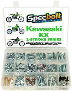 Kawasaki KX ボルトキット 60 65 80 85 100 125 250 400 420 500 エンジン本体フレーム-L Kawasaki KX ..