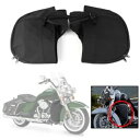 オートバイソフトロワーチャップスレッグウォーマーバッグハーレーダイナローライダーFXDLブラック用 Motorcycle Soft Lower Chaps Leg Warmer Bag For Harley Dyna Low Rider FXDL Black