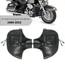 PU ブラックレザーソフトロウワーズチャップスレッグウォーマーバッグハーレースポーツスターダイナ FXD PU Black Leather Soft Lowers Chaps Leg Warmer Bag For Harley Sportster Dyna FXD