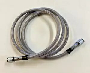 56インチ ハーレーおよびカスタム用編組ステンレススチール #3 ユニバーサルブレーキライン 56