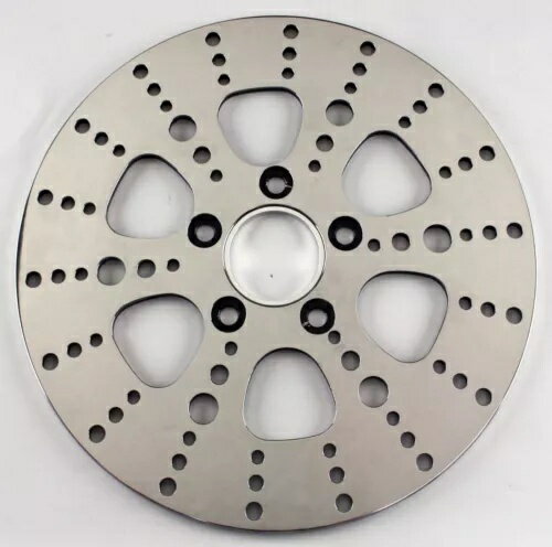 ݥå Ultima Kool Kat 11.8 ե  ϡ졼 2008 - 2019 ǥ Polished Ultima Kool Kat 11.8 Front Rotor For Harley 2008 - 2019 Models