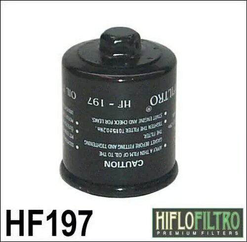Hiflo オイルフィルター ブラック #HF197 ポラリス フェニックス 200/ノコギリ 200 Hiflo Oil Filter B..