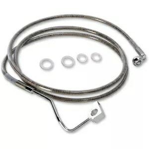 ɥå ƥ쥹 ֥쥤 ե Plus+ 6 ĥåѡ ֥졼 饤 ϡ졼 FLTR 15-18 Drag Stainless Braided Front Plus+ 6 Extended Upper Brake Line Harley FLTR 15-18