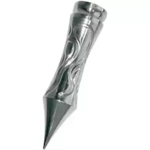 Eddie Trotta ハーレーダビッドソン用クロームデッドエンドフレームドシフトペグ Eddie Trotta Chrome Dead End Flamed Shift Peg For Harley Davidson