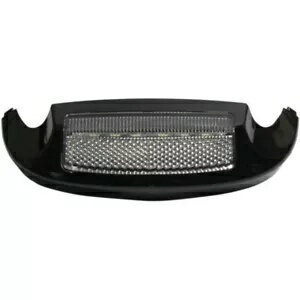 カスタムダイナミクス ブラック フロントフェンダーチップ ホワイト LED アンバーレンズ ハーレー 14-15 FLH/T Custom Dynamics Black Front Fender Tip White LED Amber Lens Harley 14-15 FLH/T