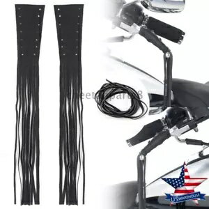12 インチ フリンジ タッセル ブレーキ レバー カバー バイカー クラッチ レバー グリップ フリンジ PU..
