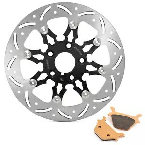 フローティング 11.5 インチ リア ブレーキ ローター パッド ハーレー ダイナ FXDL FXDWG FXRS FXRT 87-99 用 Floating 11.5
