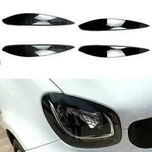 2 ピース/セット ABS ヘッドライトまぶた蓋眉毛トリムメルセデスベンツスマート 2014+ 2Pcs/set ABS Headlight Eyelid Lid Eyebrow Trim For Mercedes Benz Smart 2014+