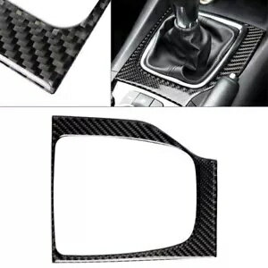マツダ 3 アクセラ 2017 2018 カーボンファイバーマニュアル MT ギアシフトパネルカバートリムに適合 F..