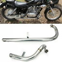 ポリッシュフルショット千鳥排気管ビラーゴ 125 250 XV125 XV250 ヤマハ用 Polish Full Shots Staggered Exhaust Pipes Virago 125 250 XV125 XV250 For Yamaha(2)