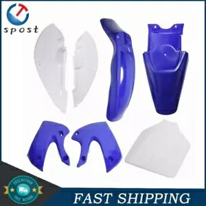 掠 KX 65 KLX 110 DRZ110  RM65 ֥롼ץ饹åեե󥰥å For Kawasaki KX 65 KLX 110 DRZ110 Suzuki RM65 Blue Plastic Fender Fairing Kit