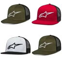 Alpinestars Corp トラッカーハット スナップバック ベースボール カジュアル キャップ ホワイト グリーン レッド Alpinestars Corp Trucker Hat Snap Back Baseball Casual Cap White Green Red