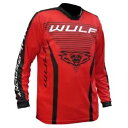 Wulfsport 大人用リニア モトクロス ジャージ 2023 モトクロス MX クワッド ATV トップ レッド Wulfsport Adults Line...