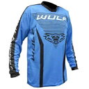 Wulfsport 大人用リニア モトクロス ジャージ 2023 モトクロス MX クワッド ATV トップ ブルー Wulfsport Adults Line...