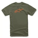アルパインスターズ エイジレス クラシック T シャツ メンズ T シャツ レギュラー フィット トップ ミリタリー オレンジ Alpinestars Agel...