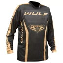 Wulfsport 大人用リニア モトクロス ジャージ 2023 モトクロス MX クワッド ATV トップ ゴールド Wulfsport Adults Lin...