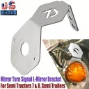 スイカミラーウインカー用アングルブラケットのみ -L-ブラケット ステンレススチール For Watermelon Mirror Turn Signal Angled Bracket Only -L-Bracket Stainless Steel
