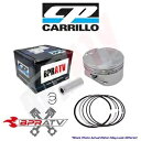 CP-Carrillo 10-23 スズキ RM-Z250-13.5:1 77mm STD ボア 249cc ピストンキット CP-Carrillo 10-23 SuzuKi RM-Z250-13.5:1 77mm STD Bore 249cc Piston Kit(2)