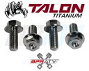 ヤマハ ブラスター YFS 200 チタンフットペグボルト六角フランジボルトアップグレードセットキット Yamaha Blaster YFS 200 TITANIUM Foot Peg Bolts HEX Flange Bolt Upgrade Set Kit