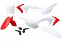 QA パーツ コンプリート プラスチック キット 赤と白 ホンダ CRF110F 2013-2023 QA Parts Complete Plastic Kit Red And White Honda Crf110F 2013-2023(2)