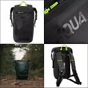 オックスフォード アクア エボ 12L 防水オートバイ バイク反射バックパック - ブラック Oxford Aqua Evo 12L Waterproof Motorcycle Motorbike Reflective Backpack - Black