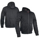 オックスフォード スーパー パーカー 2.0 メンズ オートバイ バイク アラミド アーマード フリース - ブラック Oxford Super Hoodie 2.0 Mens Motorcycle Motorbike Aramid Armoured Fleece - Black