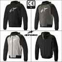 Alpinestars クロム スポーツ パーカー ブラック / ブラック オートバイ フード付き トップ パーカー Alpinestars Chrome Sport Hoodie Black / Black Motorcycle Hooded Top Hoody
