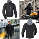 オックスフォード ファリンドン 防水オートバイ ジャケット 原付パーカー コート ブラック Oxford Faringdon Waterproof Motorcycle Jacket Moped Hoodie Coat Black