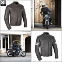 オックスフォード ホルトン メンズ レザー オートバイ ジャケット クラシック レトロ クルーザー ブラック ブラウン Oxford Holton Mens L...