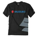 Factory Effex スズキ ビッグ S ブラック T シャツ T シャツ 大人用ライセンス GSXR RM RMZ 新品 Factory Effex Suzuki Big S Black T-Shirt Tee Adult Licensed GSXR RM RMZ NEW